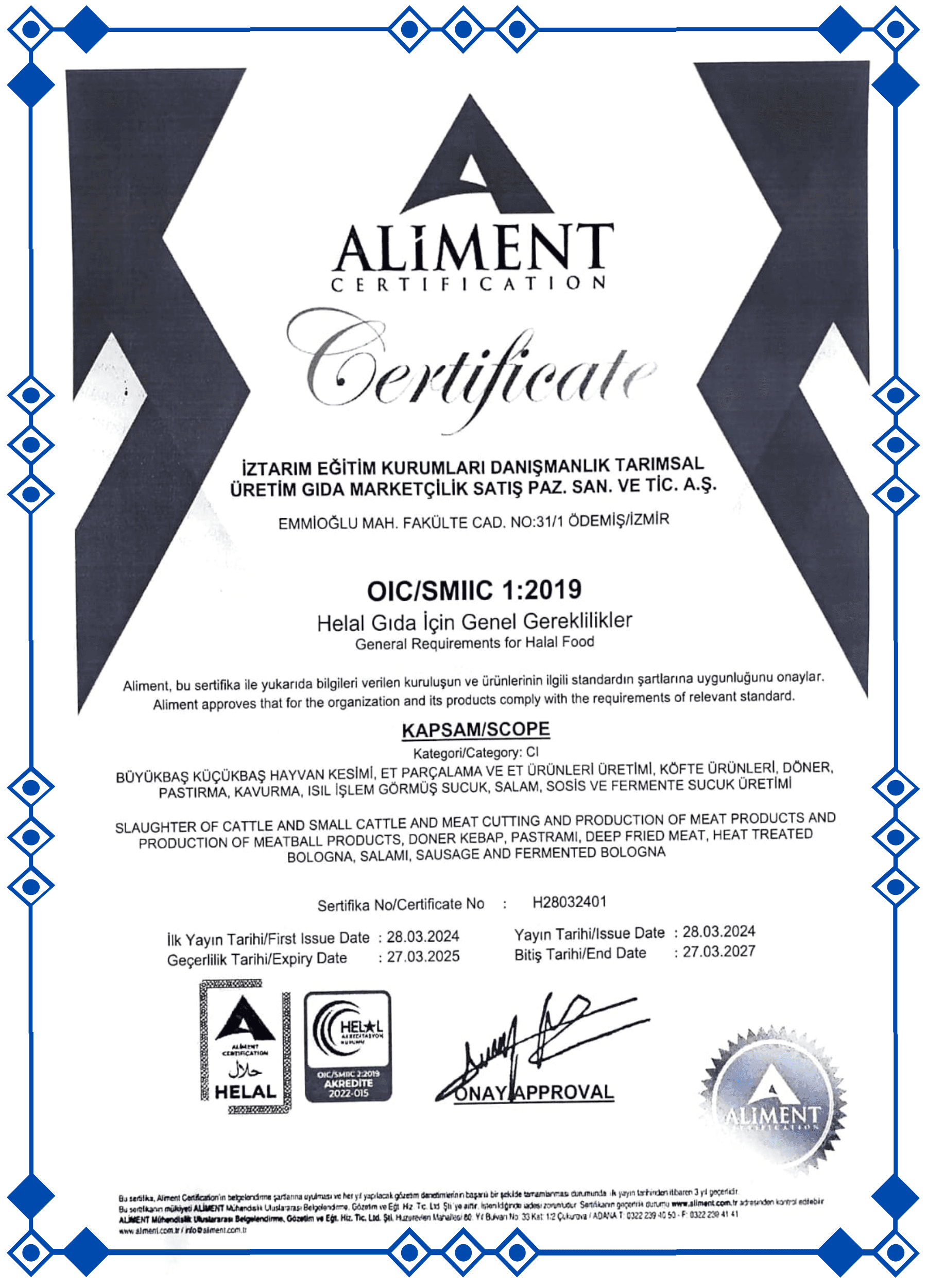 Geschäftsgenehmigung Iztarim